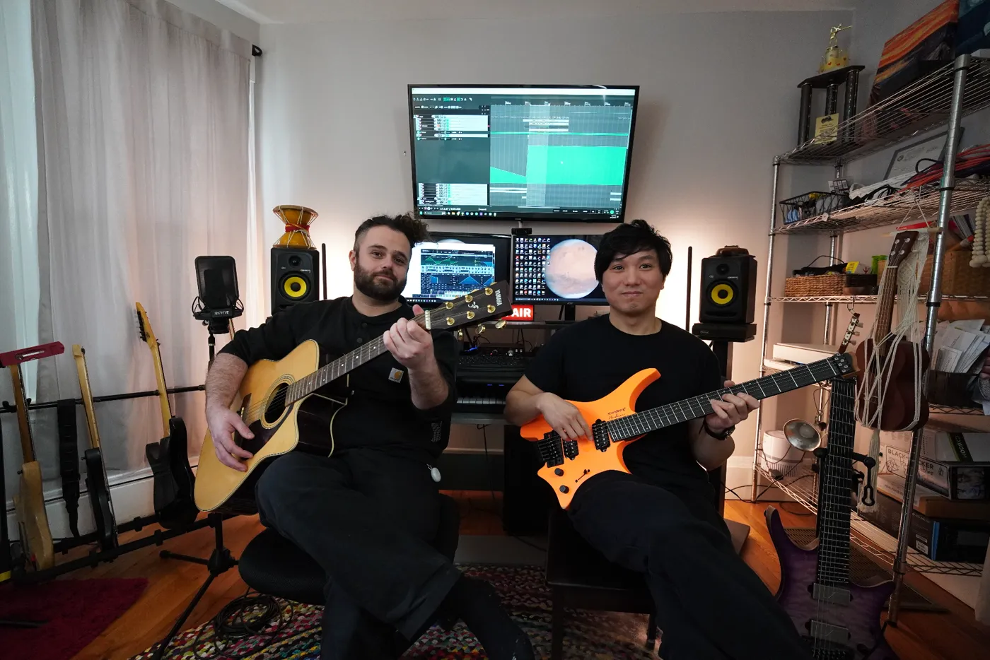 Poh Hock and Zak Baskin, founders of Boston Music Alley